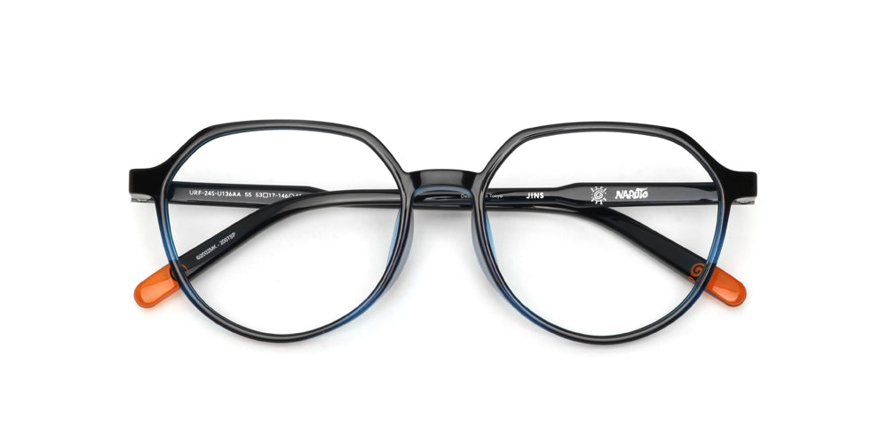JINS x NARUTO NARUTO Model2 Blue Light Blocking Glasses - Anime Inspired Eyewear for Naruto Fans | Perfect for Cosplay, Daily Wear & Screen Time Protection