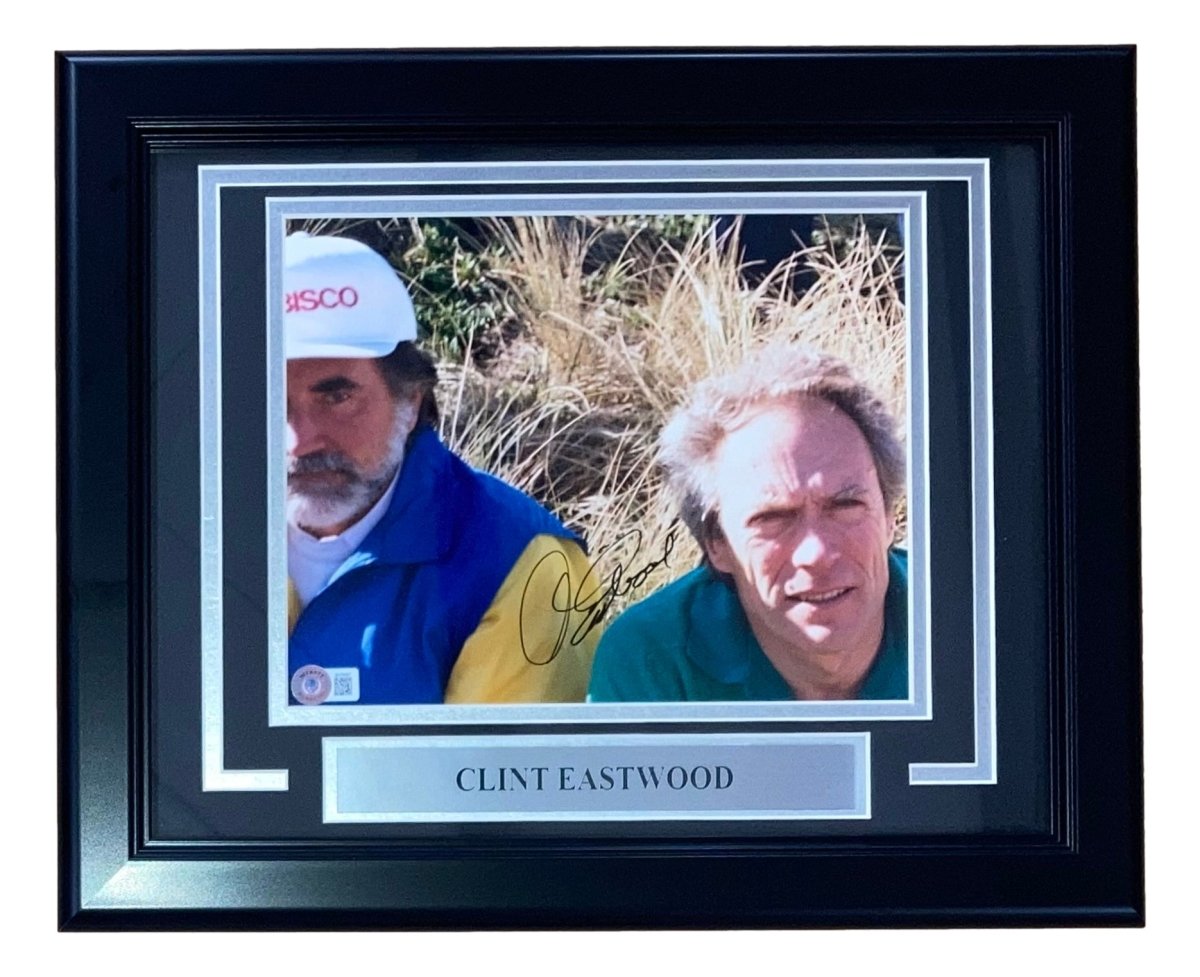 Clint Eastwood Autographed 8x10 Photo Framed - Limited Edition Collectible - Perfect for Movie Memorabilia Fans & Home Theater Decor