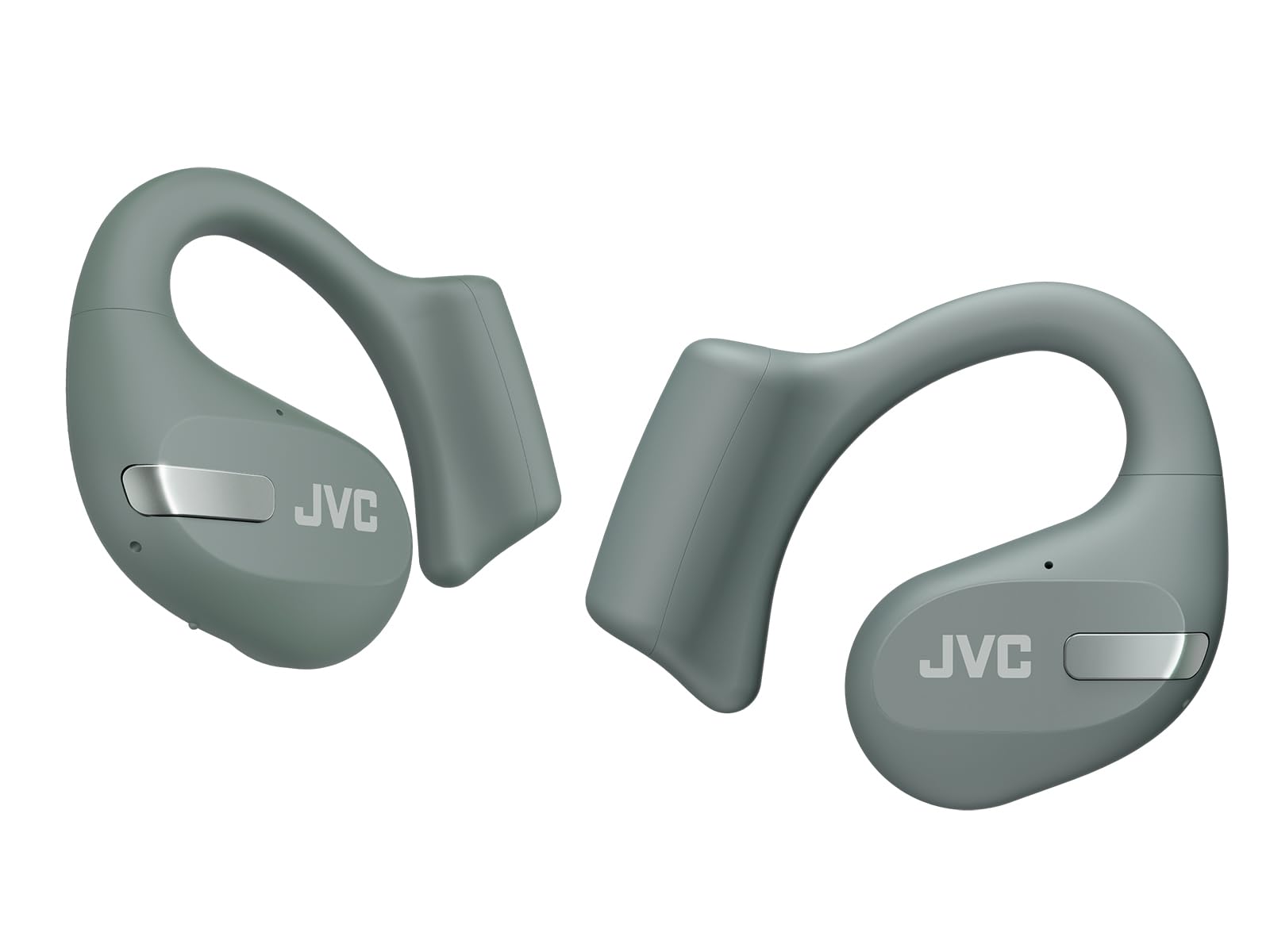JVC HA-NP50T-G True Wireless Open Ear Earbuds with Active Noise Reduction, 38H Playtime, BT 5.3, IPX4 Waterproof - Sage Green | Multi-Point Connectivity, Mic Muting | Perfect for Running, Gym & Outdoor Activities
