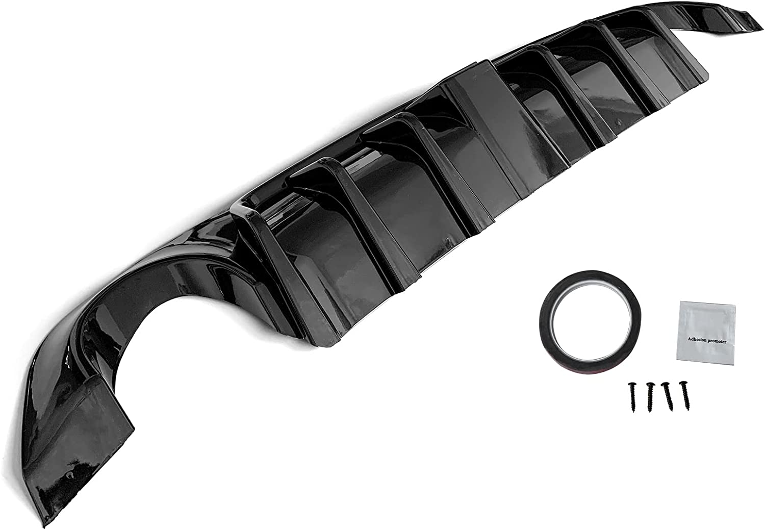 2018-2023 Infiniti Q50 Rear Bumper Lip Diffuser with LED Brake Light - ABS Plastic Body Kit for Sporty Style & Aerodynamics - Perfect for Car Enthusiasts & Street Racing