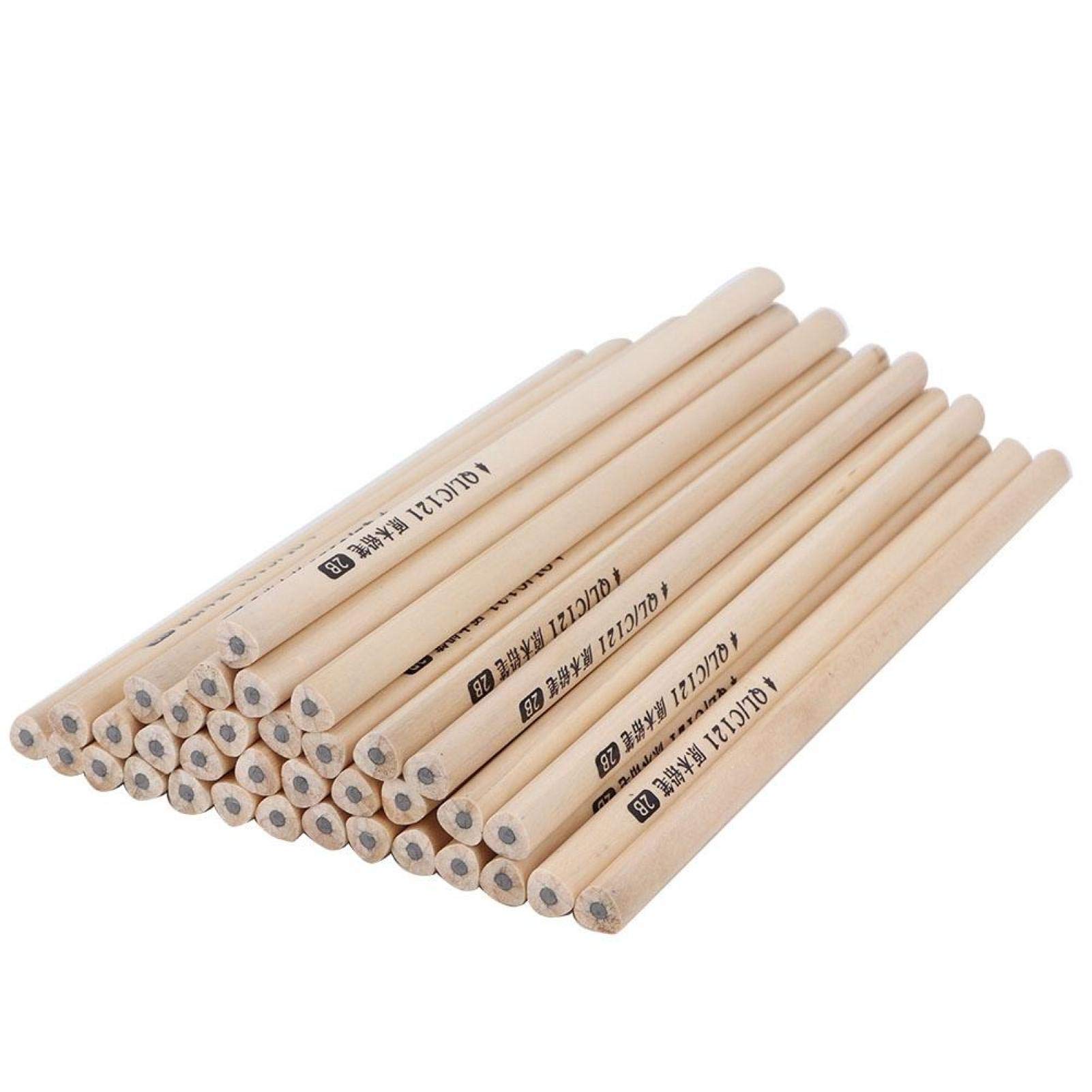 Zerodis 50-Pack HB 2B Pencils - Bulk Wooden Hexagonal Graphite Pencils for School, Office & Exams - Perfect for Standardized Testing, Classroom Writing & Art Sketching
