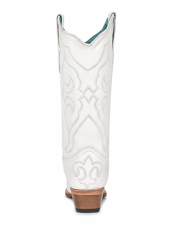 Corral Z5046 Women's Embroidered Western Cowboy Boots in White - Perfect for Country Dancing, Rodeos & Western Fashion