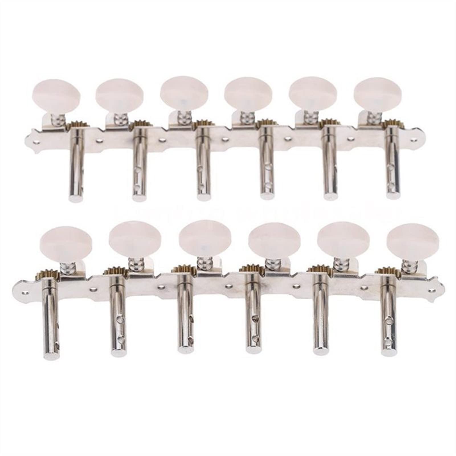 12 String Acoustic Guitar Tuning Pegs Set - 6 Right + 6 Left Handed Machine Heads with String Tuners for Precise Tuning | Perfect for Guitar Maintenance & Replacement Parts
