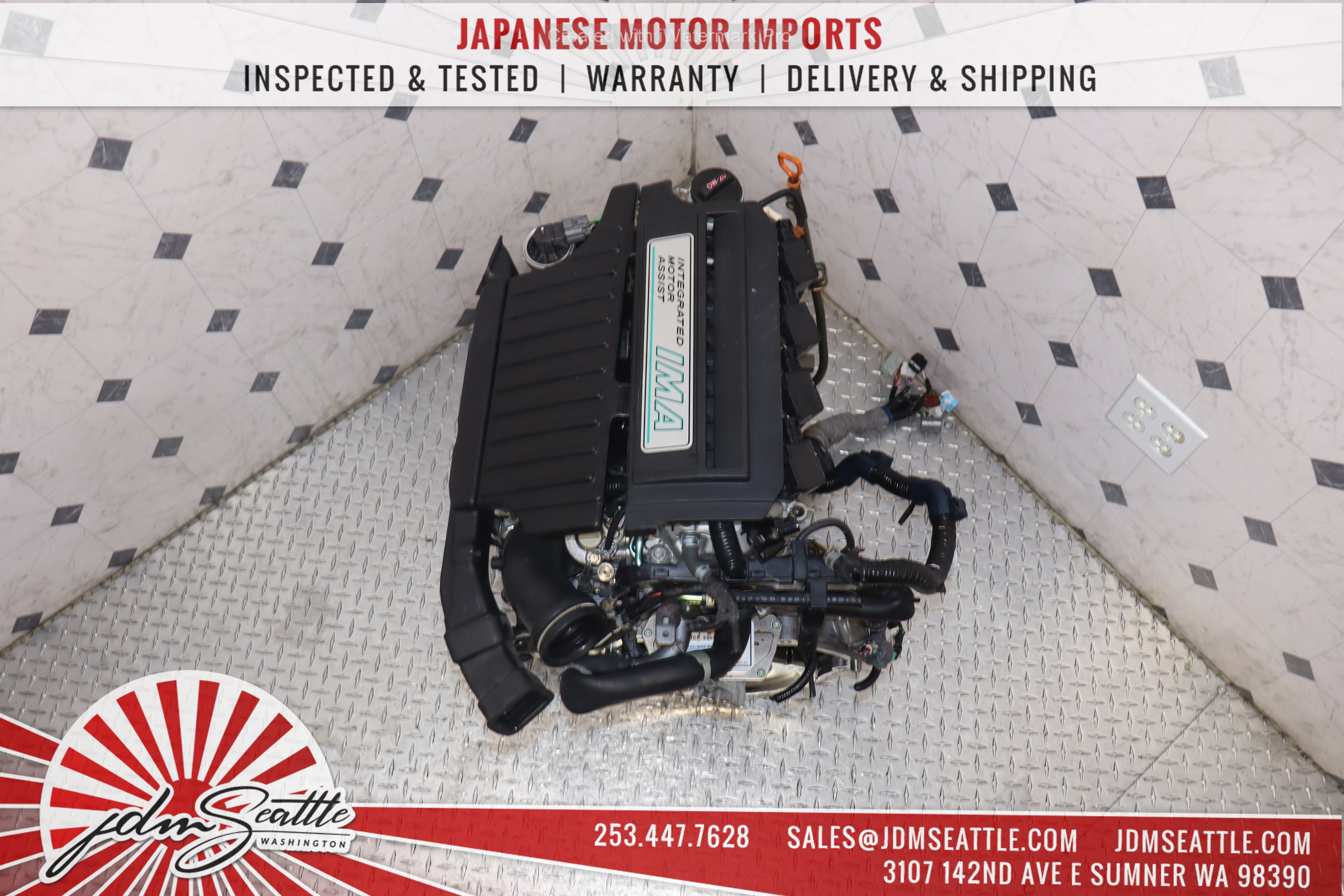 JDM LDA1 MF3 Engine for 2003-2005 Honda Civic 1.3L IMA Hybrid - Replacement Motor for Improved Fuel Efficiency & Smooth Performance - Perfect for Eco-Friendly Driving & Hybrid Vehicle Maintenance