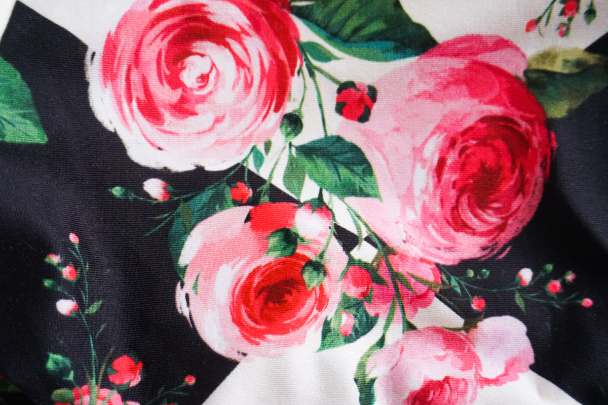 Dog T-Shirt with Rose Garden Print - Cute Pet Apparel for Small & Medium Dogs - Perfect for Walks, Photos & Special Occasions