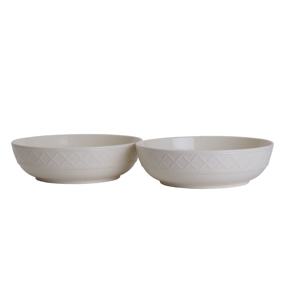 Napa Countryside Set of 2 Handmade Ceramic Pasta Bowls - Perfect for Italian Dining & Home Kitchen Decor