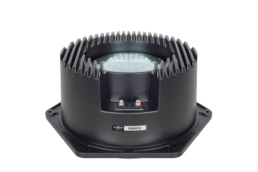 B&C Speakers 10NSM76-8 10-Inch Neodymium LF Drivers for Pro Audio, 8 Ohms Impedance, 400W RMS, 800W Max, Ideal for Motorcycle and Car Audio Systems