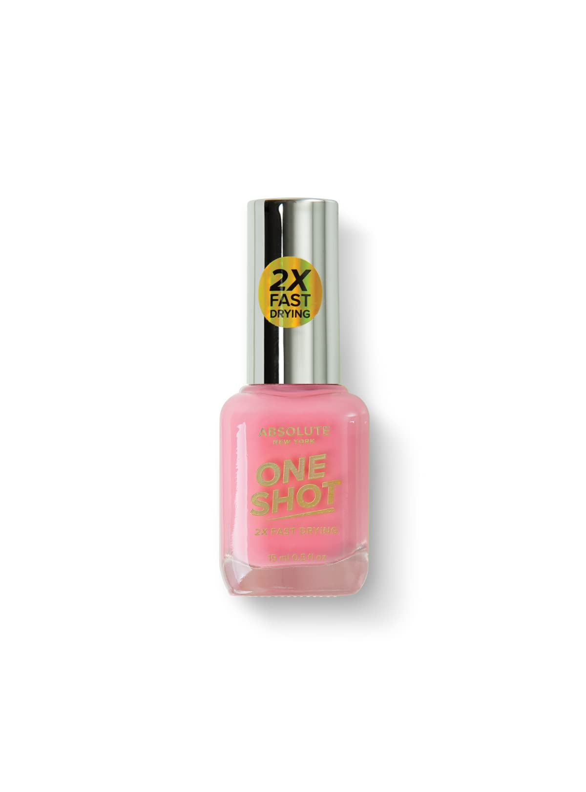 Absolute New York One Shot Nail Polish - Dolly Pink for Perfect Manicures