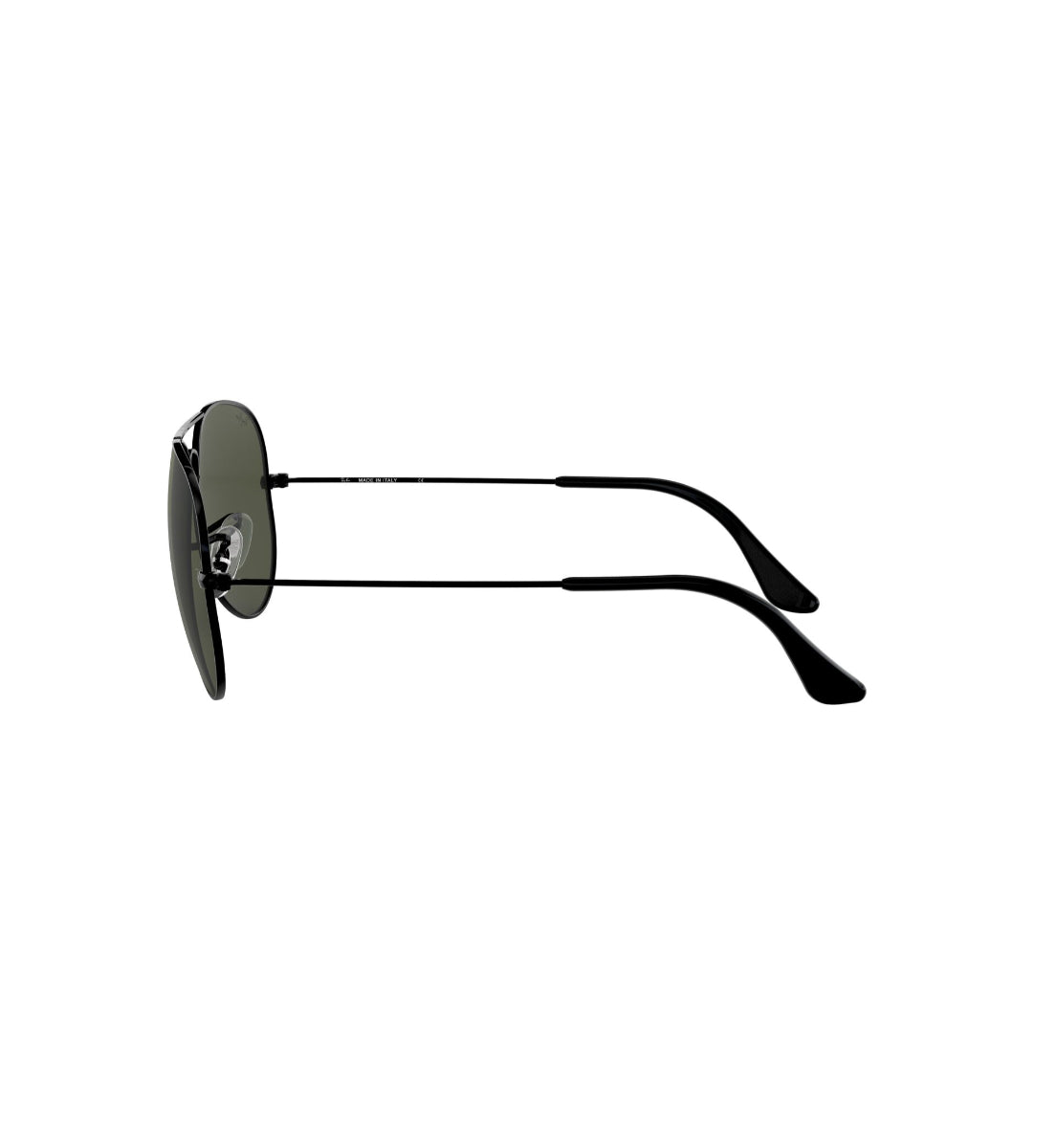 Ray Ban Aviator Sunglasses Polarized Classic Black Frame with Green Lenses - UV Protection for Driving, Travel & Outdoor Activities