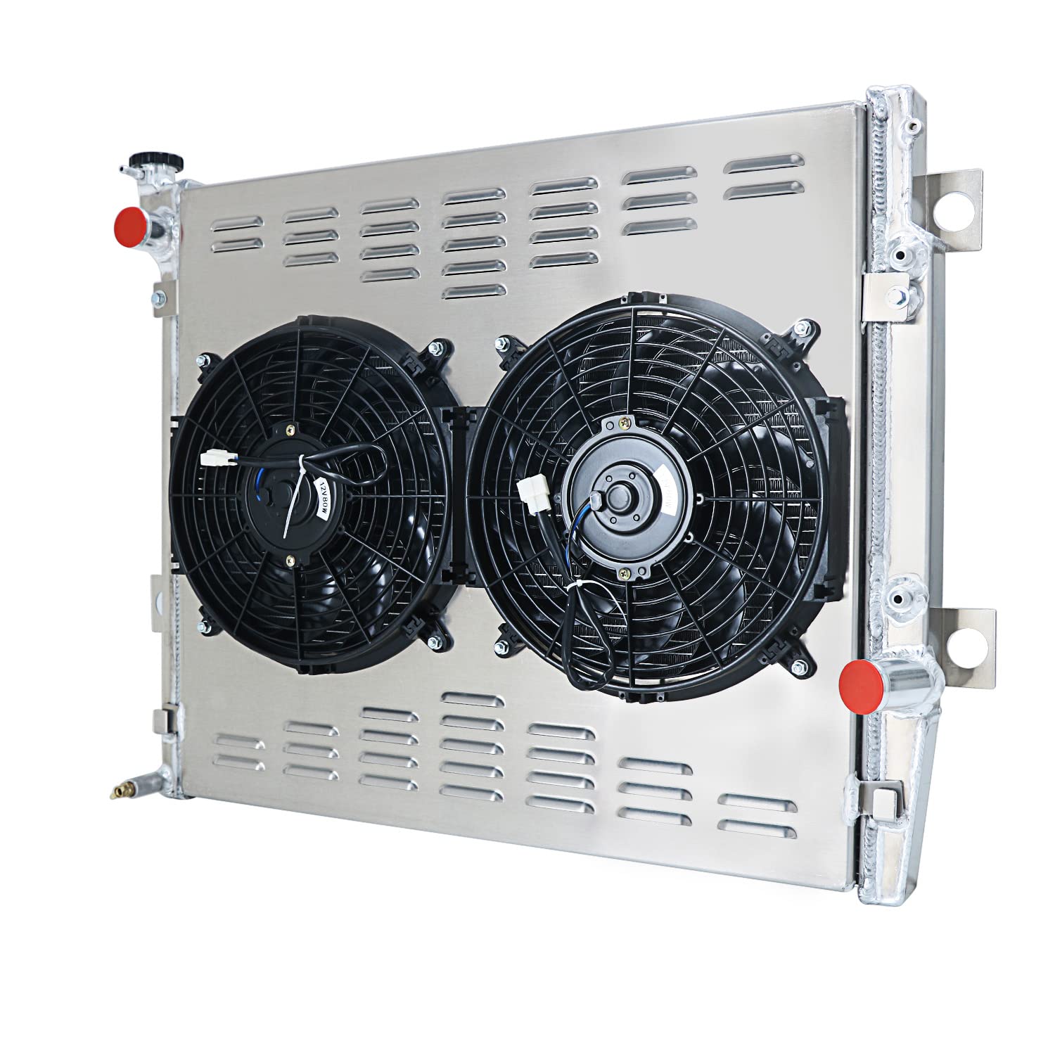 High-Performance Aluminum Radiator Cooler for 2003-2009 Toyota 4Runner & Lexus GX470 4.7L V8 - 2 Row Radiator with Shroud, Fan & Relay Kit - Perfect for Off-Roading, Towing & Extreme Heat Conditions