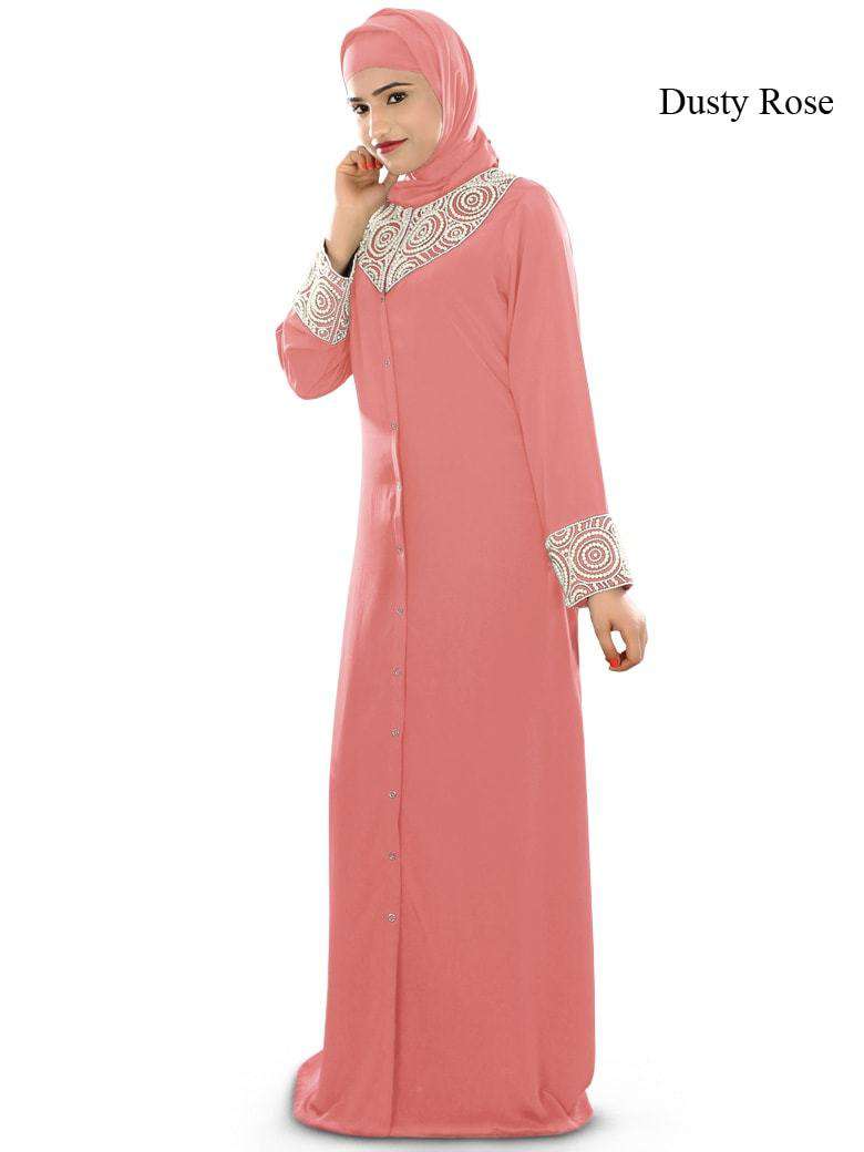 Iqra Black Burqa - Islamic Full Cover Abaya for Women - Modest Prayer Dress for Mosque & Daily Wear