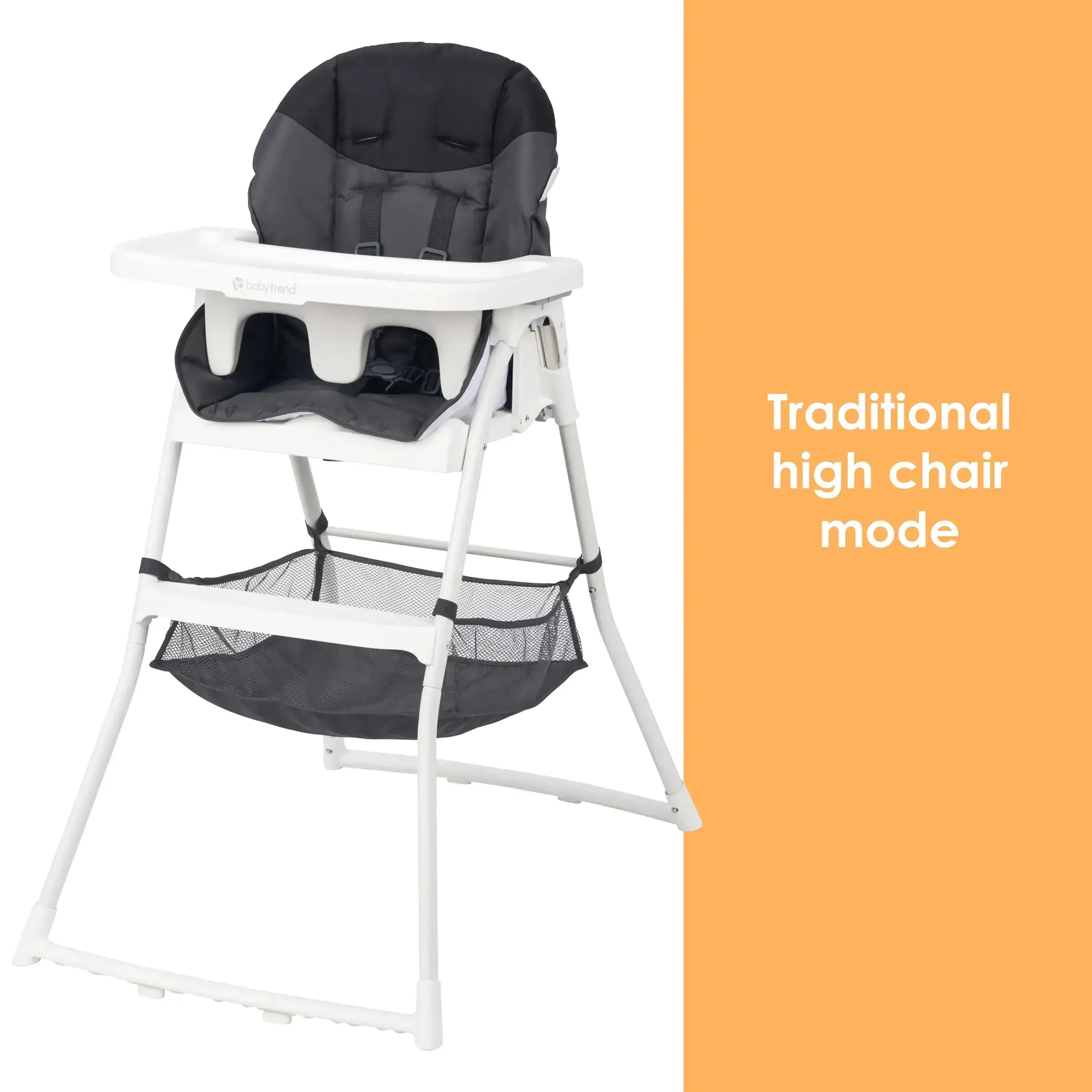 Portable Flat Fold High Chair for Babies & Toddlers - Lightweight, Space-Saving Baby Dining Chair for Home, Restaurant & Travel Use