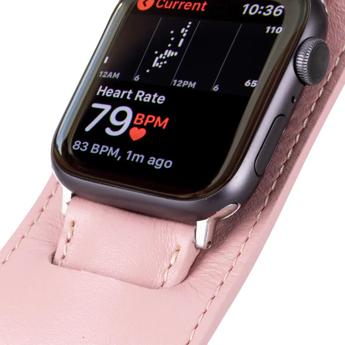 Pink Leather Cuff Strap for Apple Watch - Stylish & Comfortable Wristband for Women, Compatible with All Apple Watch Models - Perfect for Workouts, Office & Everyday Fashion Accessory