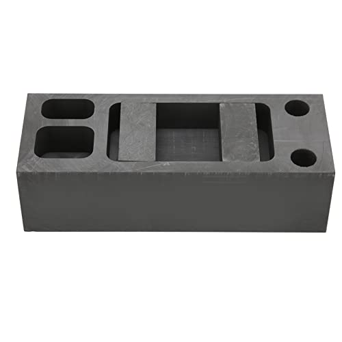 High-Quality Graphite Ingot Mold for Jewelry Making - Excellent Heat Conduction, Double-Sided 4-Slot Design - Perfect for Silver/Gold Casting, DIY Metalworking & Craft Projects