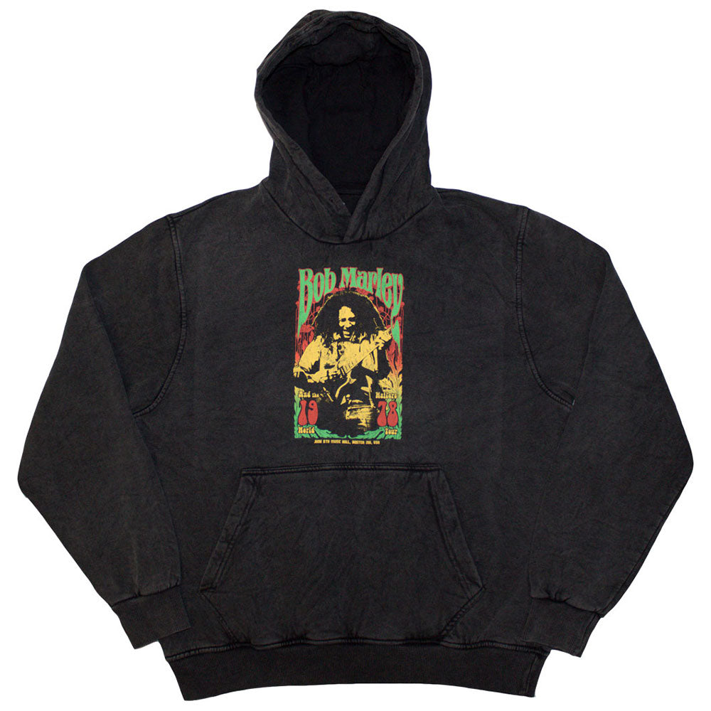 Bob Marley Unisex Pullover Hoodie Vintage 1978 Wash Collection - Reggae Music Fan Gift, Casual Streetwear for Men & Women - Perfect for Concerts, Festivals and Everyday Wear