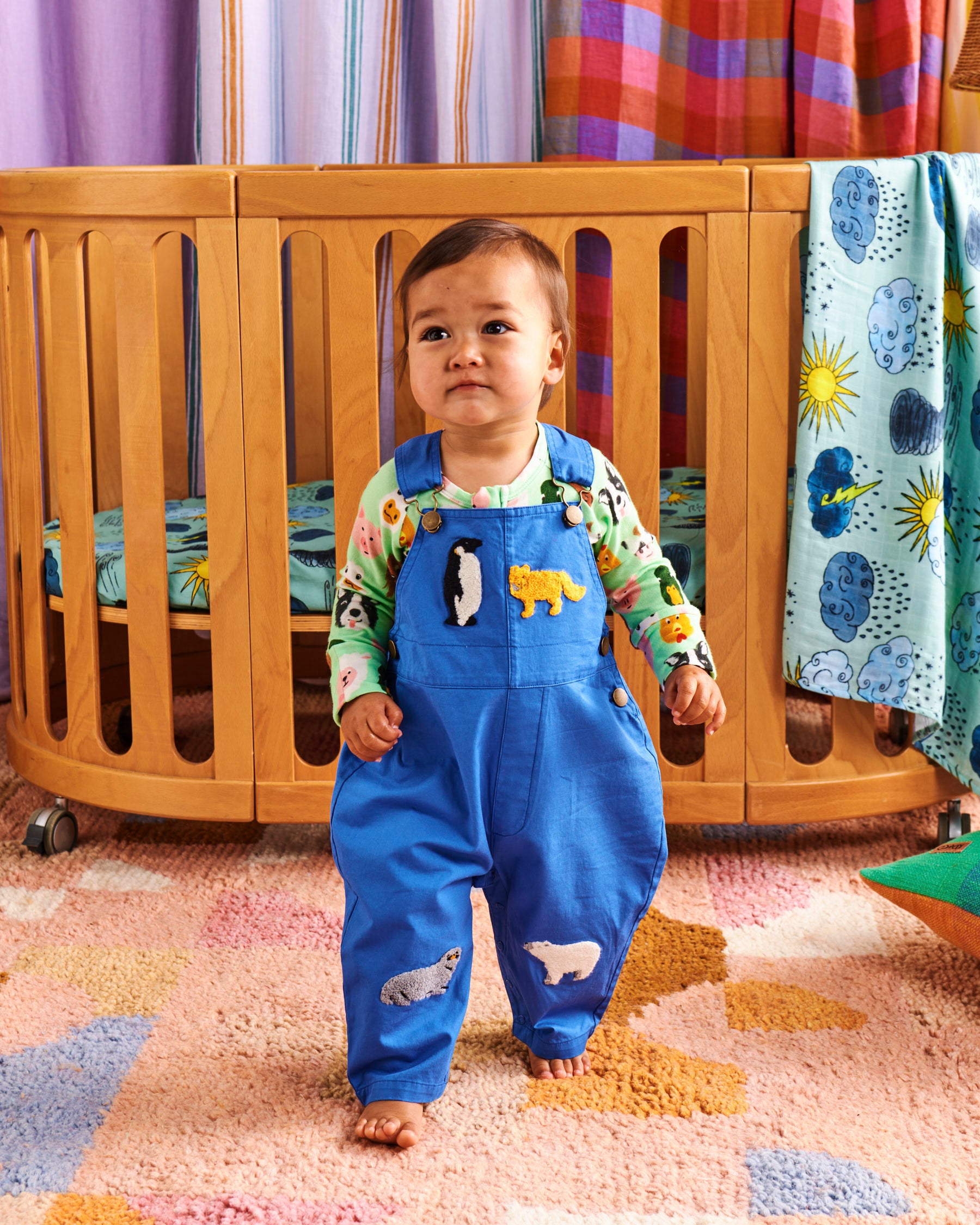 Arctic Circle Baby Cotton Drill Overalls - Soft & Durable Unisex Romper for Infants & Toddlers - Perfect for Playtime, Daycare & Outdoor Adventures