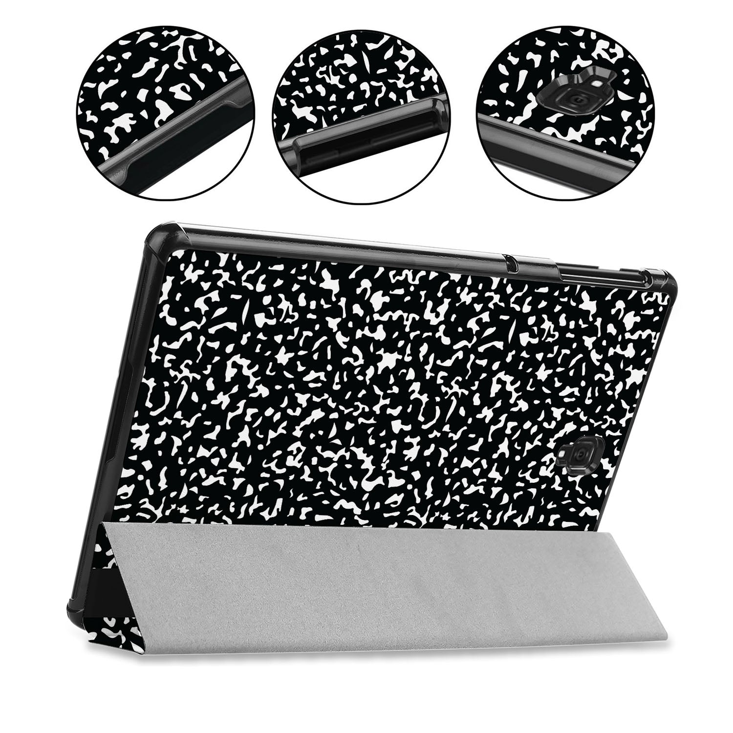 Samsung Tablet Case - Premium Composite Book Cover for Samsung Galaxy Tabs | Slim Protective Stand Case for Work, School & Travel