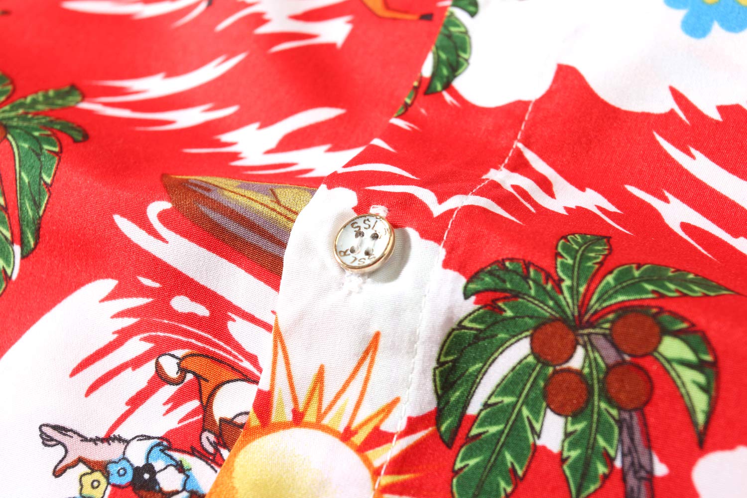 Men's Christmas Santa Claus Button Down Long Sleeve Shirt - Festive Holiday Party Outfit for Xmas Gatherings & Office Celebrations
