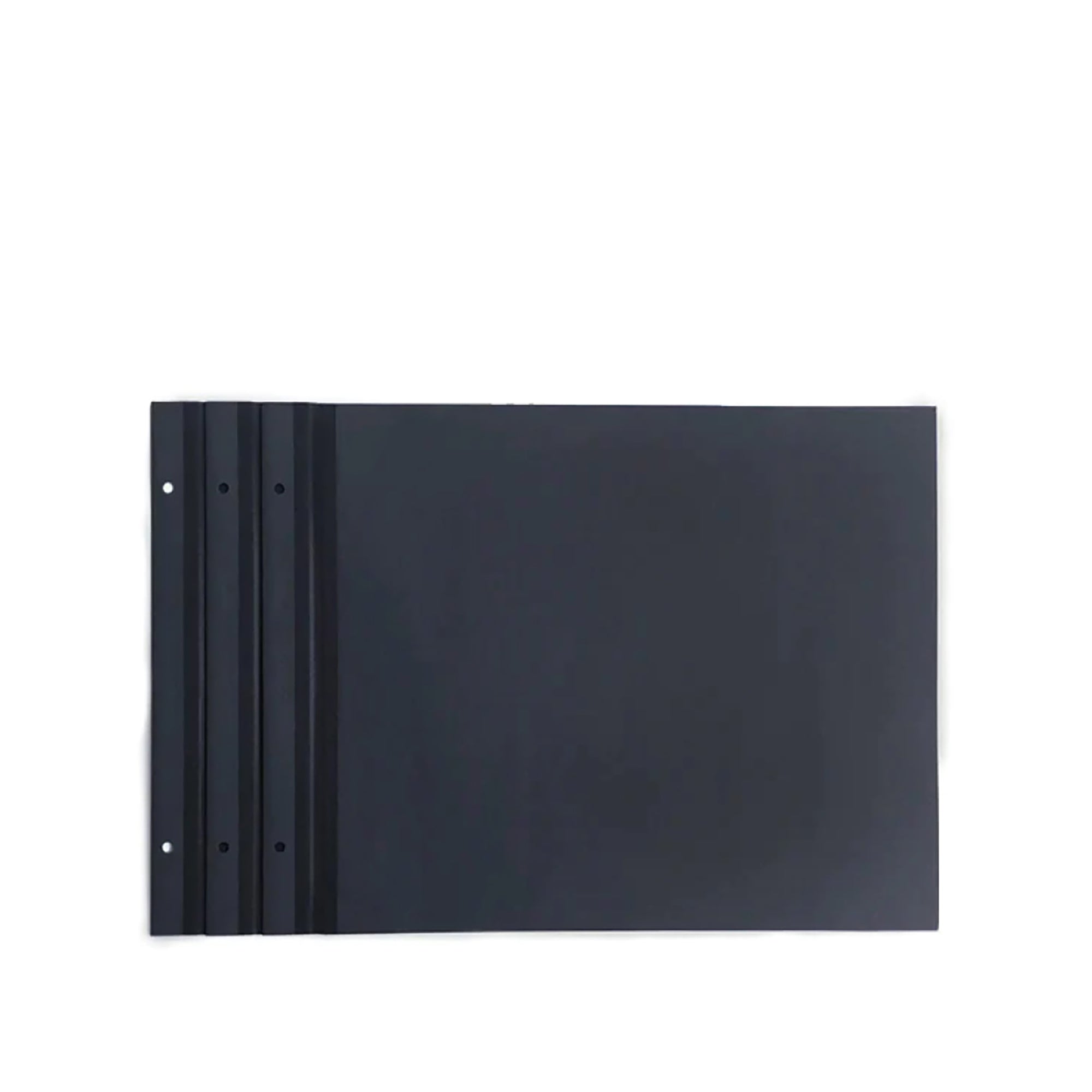Black Refillable Notebook 11x14 - Premium Lined Journal for Writing, Sketching & Note Taking - Perfect for Office, School & Creative Projects