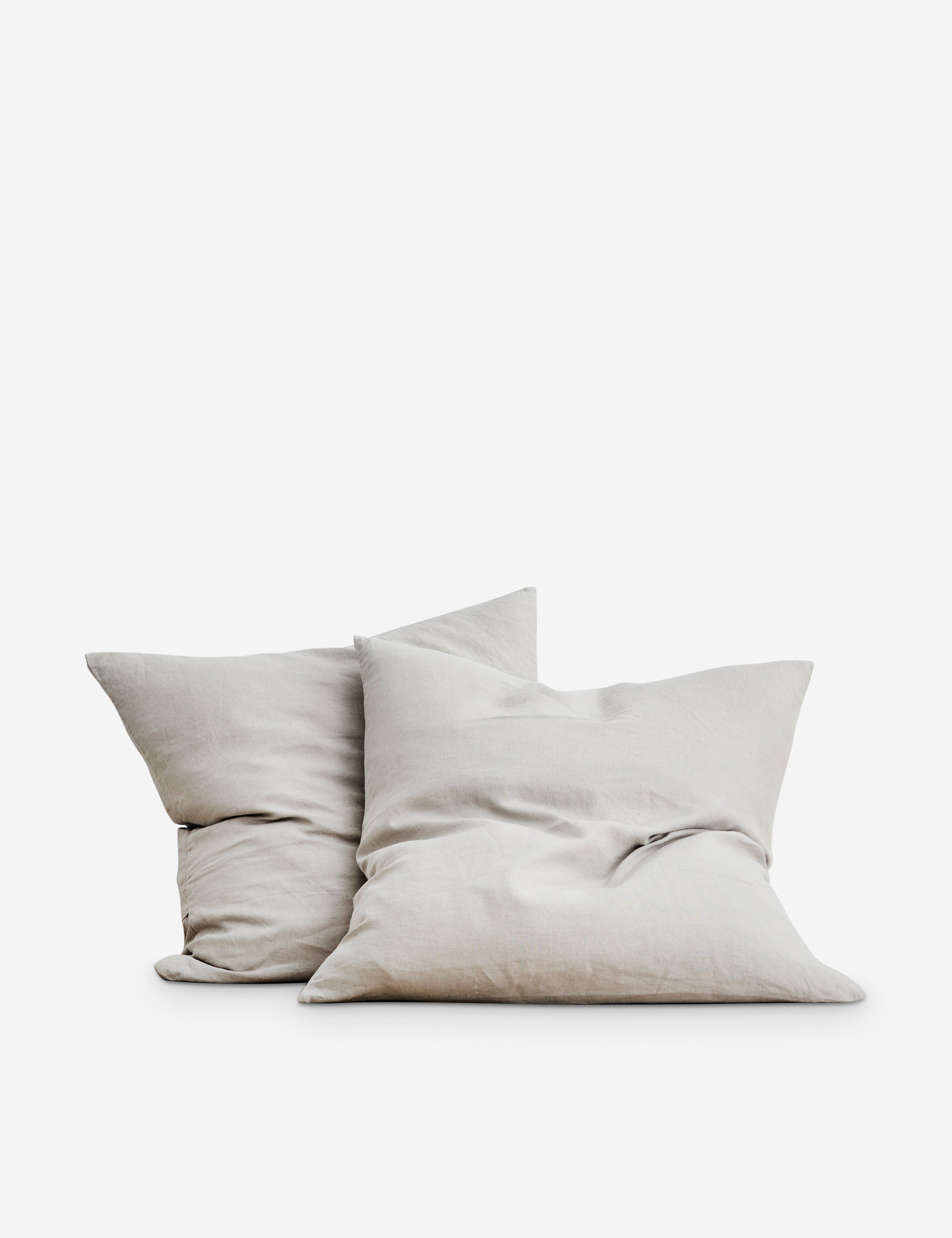 Premium European Flax Linen Euro Pillowcase Set of 2 - 100% Natural Breathable Bedding for Side Sleepers & Hot Sleepers - Luxury Hotel Style Home Decor by Cultiver