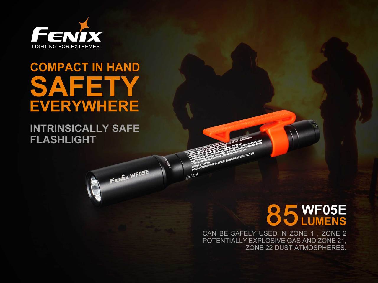 Fenix WF05E Intrinsically Safe Flashlight - Explosion Proof LED Work Light for Hazardous Areas | Perfect for Oil Rig, Mining, Chemical Plant & Emergency Use