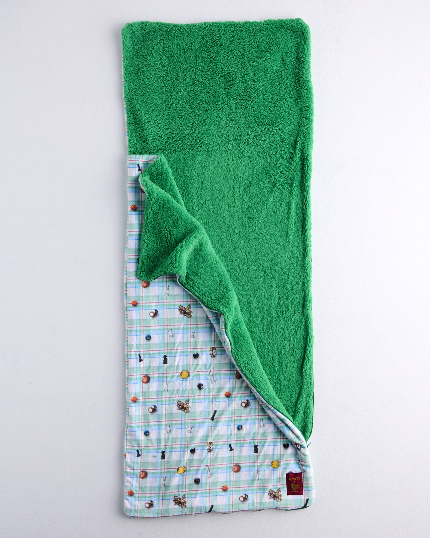 Kip&Co x Eleventh Hour Snookered Tartan Kids Kuddle Sleeping Bag - Warm & Cozy Sleeping Bag for Toddlers & Children - Perfect for Camping, Sleepovers & Indoor Playtime