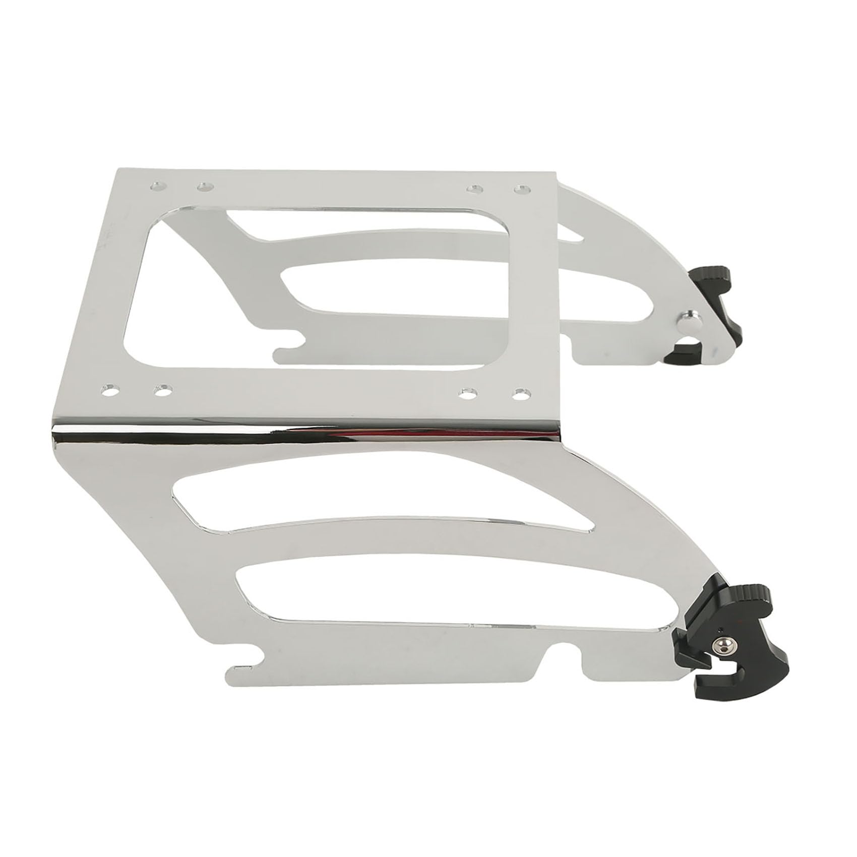 Chrome Solo Tour Pack Trunk Rack for Harley Softail Fat Boy FLSTF 2000-2006 - Durable Motorcycle Luggage Carrier for Long Rides & Road Trips