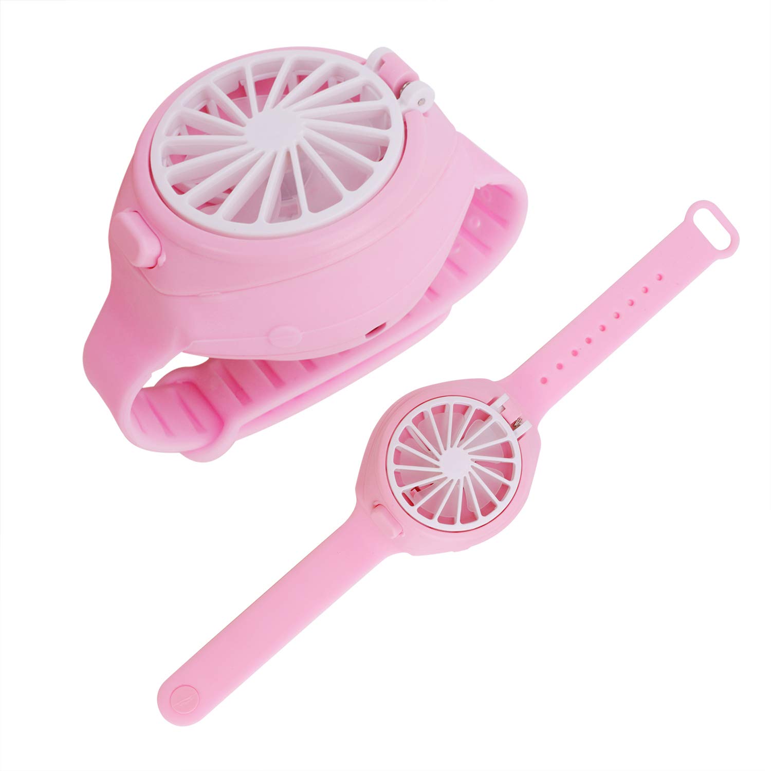Portable USB Rechargeable Mini Wrist Fan - 3 Speed Adjustable, Quiet Handheld Personal Fan for Home, Office, School & Travel - Perfect for Outdoor Activities, Gym Workouts and Hot Weather Cooling