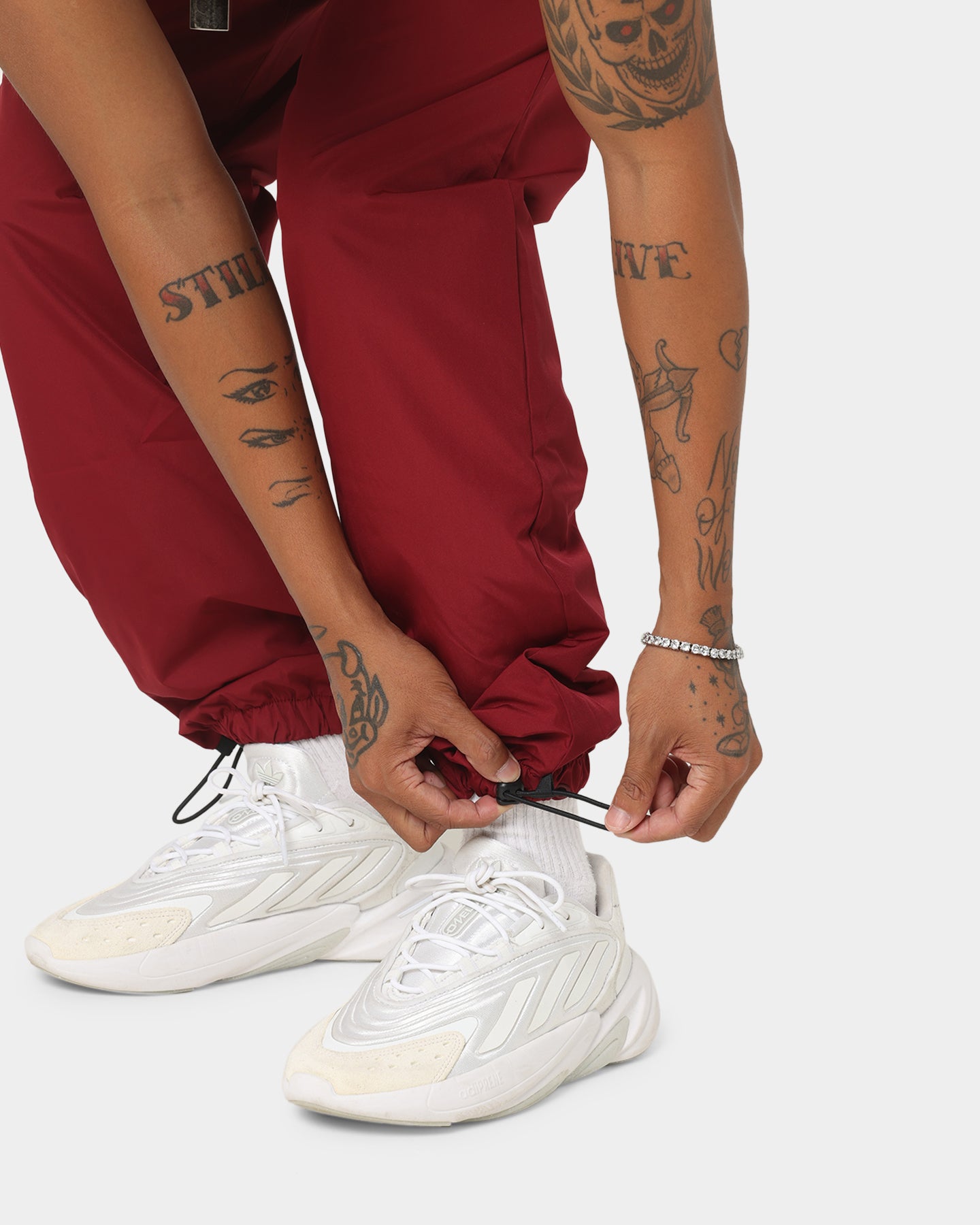 Adidas R.Y.V. Track Pants - Burgundy Athletic Joggers for Men & Women | Comfortable Running, Gym & Casual Wear