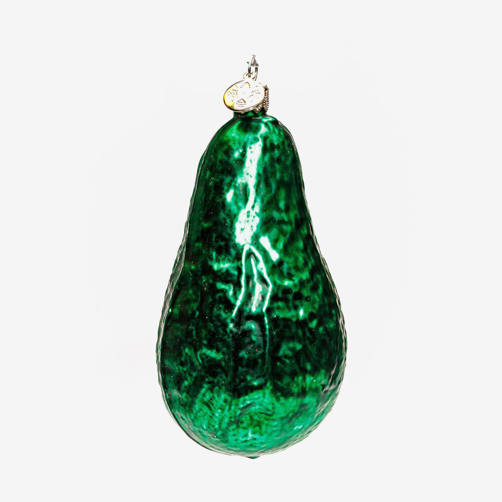 Handmade Avocado Christmas Ornament - Cute Holiday Home Decor for Tree, Gift, Party & Kitchen Decoration