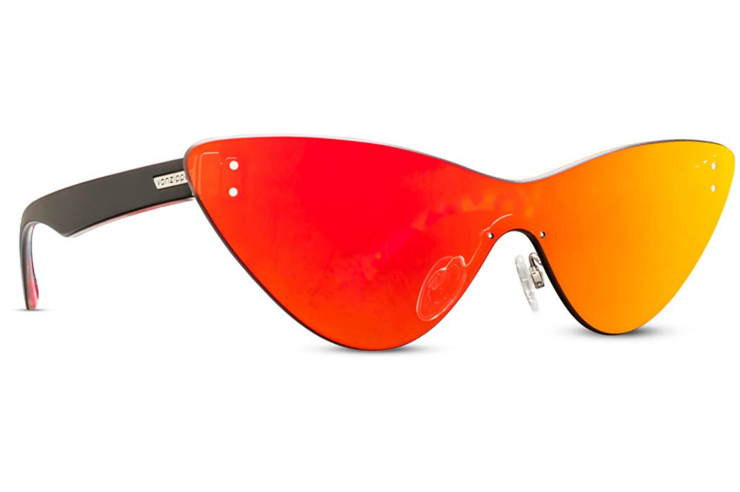 VonZipper Men's Alt - Ubiquity Sunglasses for Outdoor Sports & Driving, Black/Red Frame, UV Protection, Polarized Lenses, Lightweight & Durable for Hiking, Cycling, Beach & Everyday Wear