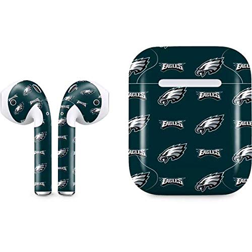 Officially Licensed NFL Philadelphia Eagles Blitz Series Skin Decal for Apple AirPods with Lightning Case | Protective Vinyl Sticker Wrap | Perfect for Sports Fans, Game Days & Team Spirit