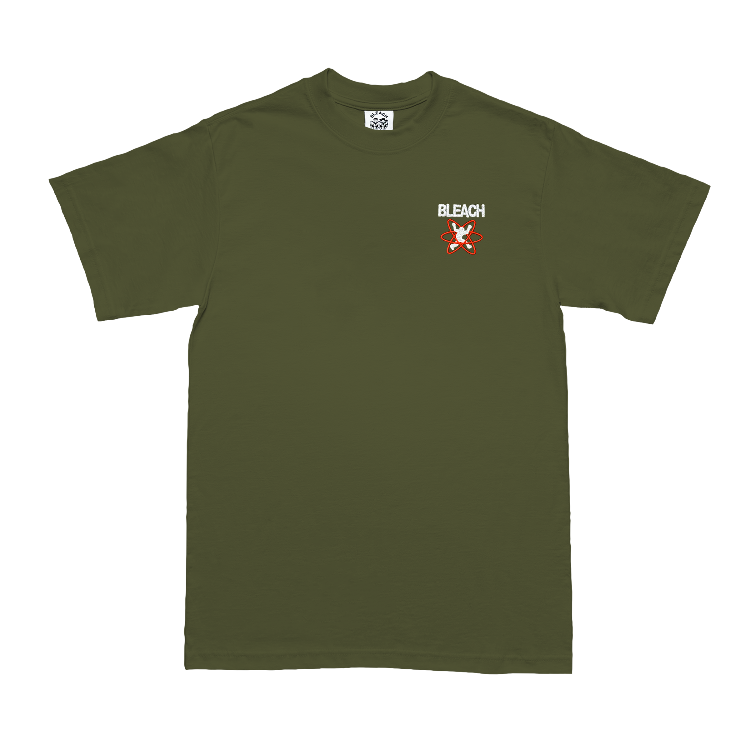 Bleach Atomic Graphic T-Shirt - Olive Green | Anime Fashion for Casual Wear & Cosplay