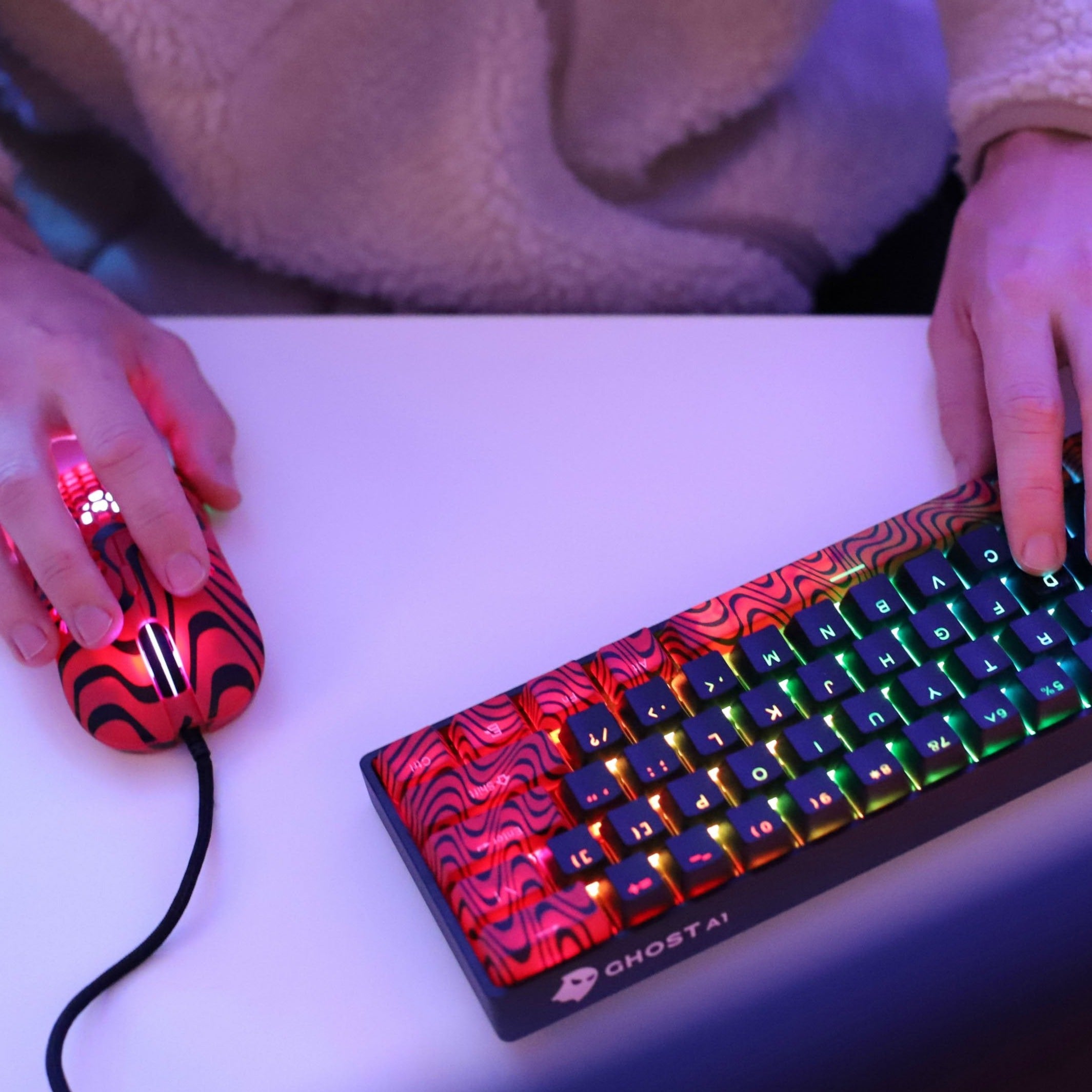 Pewdiepie A1 Wireless Keyboard - Ultra-Thin Aluminum Case Mechanical Gaming Keyboard for PC, Mac, Laptop - Perfect for Gaming, Office Work & Typing