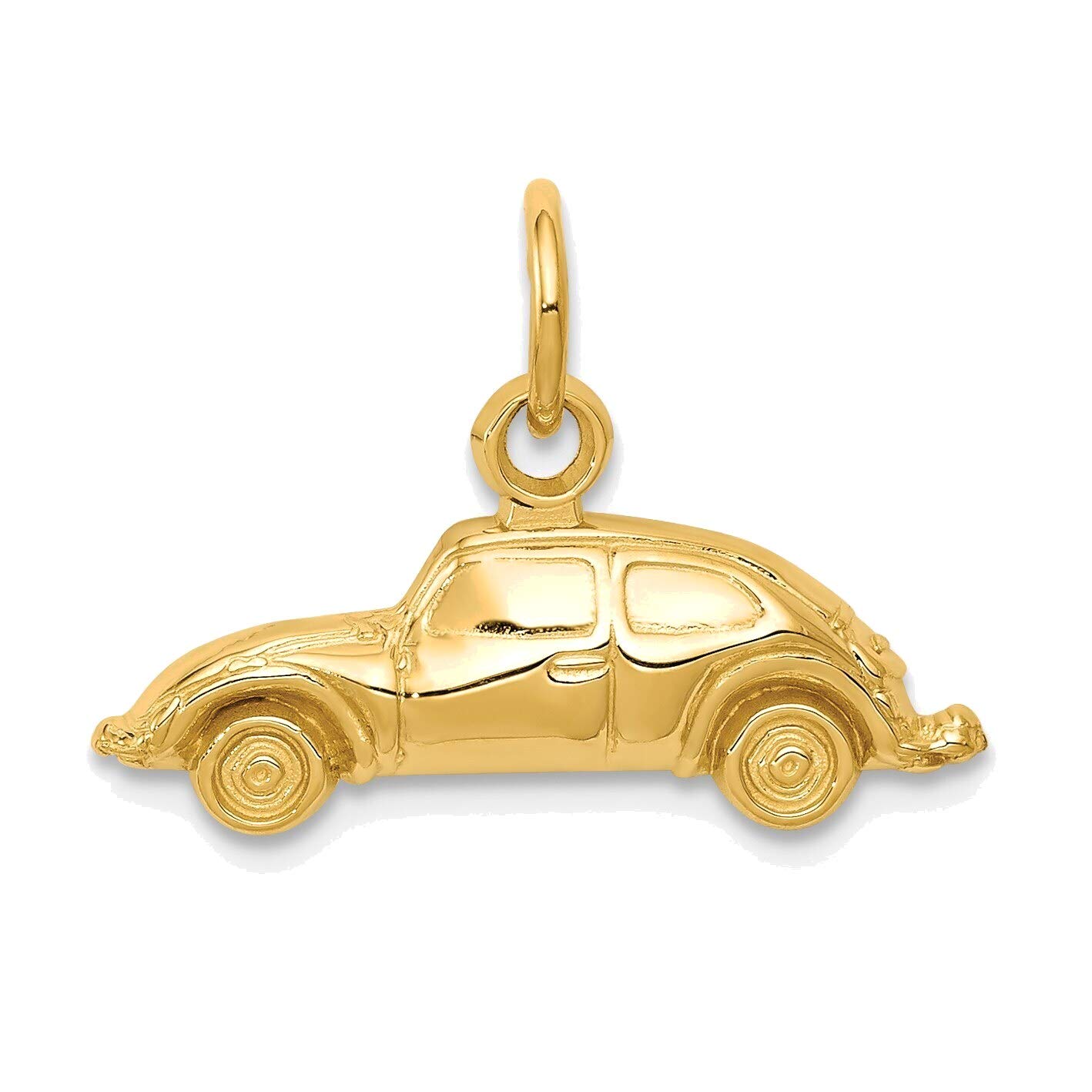 14K Yellow Gold Car Charm Jewelry - Perfect for Gifts & Travel