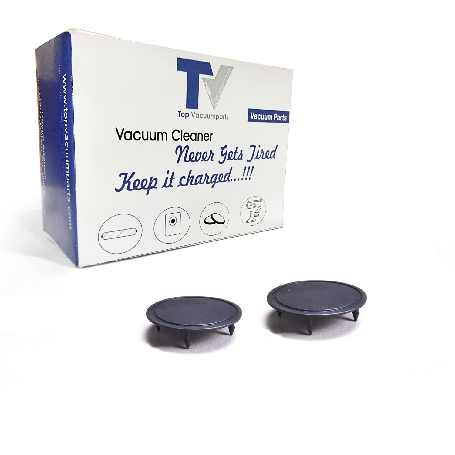 Kirby Vacuum Cleaner Front Wheel Caps 2Pk - Replacement Part 131893S for Home Cleaning