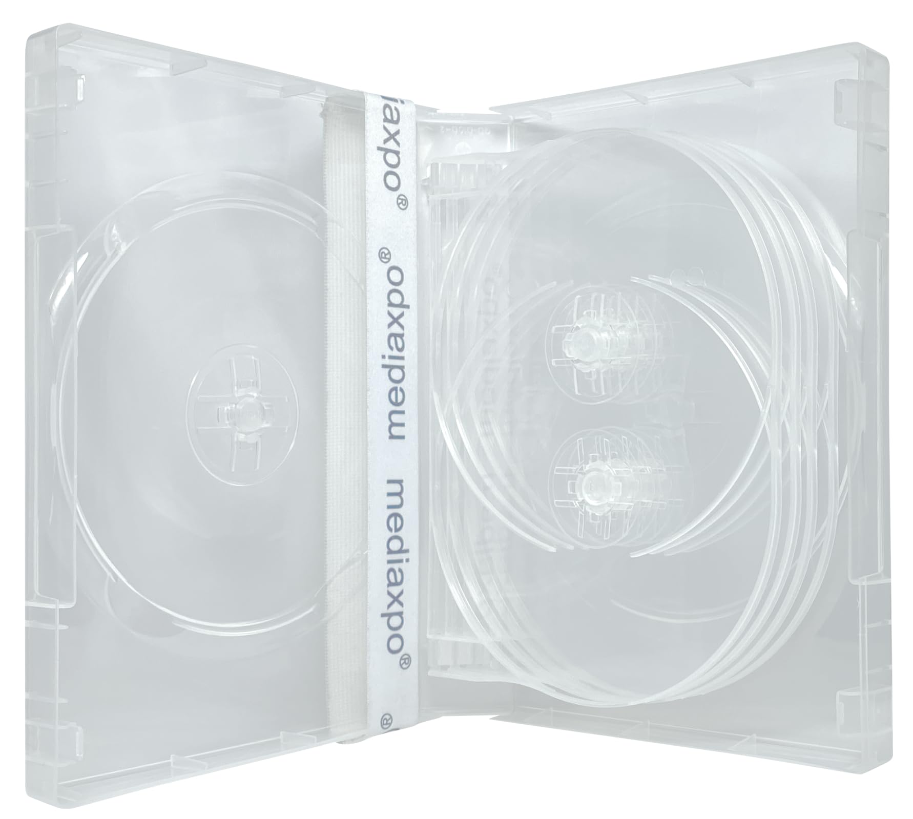 100 Clear 10 Disc DVD Cases - Premium Storage for Movies, Music & Data - Perfect for Home Collections, Office Archives & Media Organization