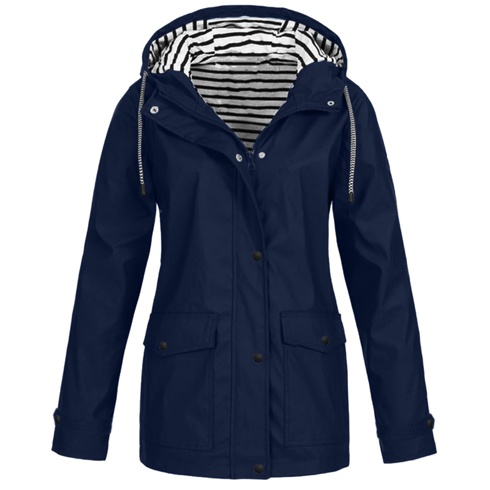 Women's Lightweight Waterproof Rain Jacket with Hood - Windproof & Breathable for Hiking, Travel & Outdoor Activities | Perfect for Rainy Days & Adventure Trips