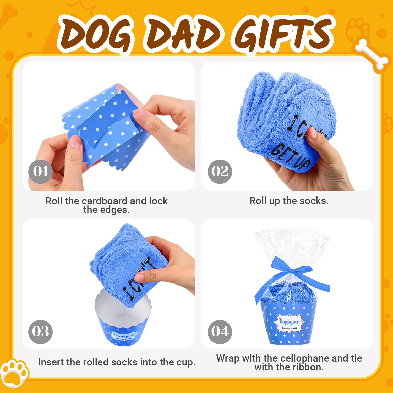 HappyPop Funny Dog Christmas Stockings - Cute Pet Gifts for Dog Lovers, Dog Mom & Dad Presents for Birthday, Holiday | Perfect for Home Decor, Pet Lover Surprises, Christmas Stocking Stuffers