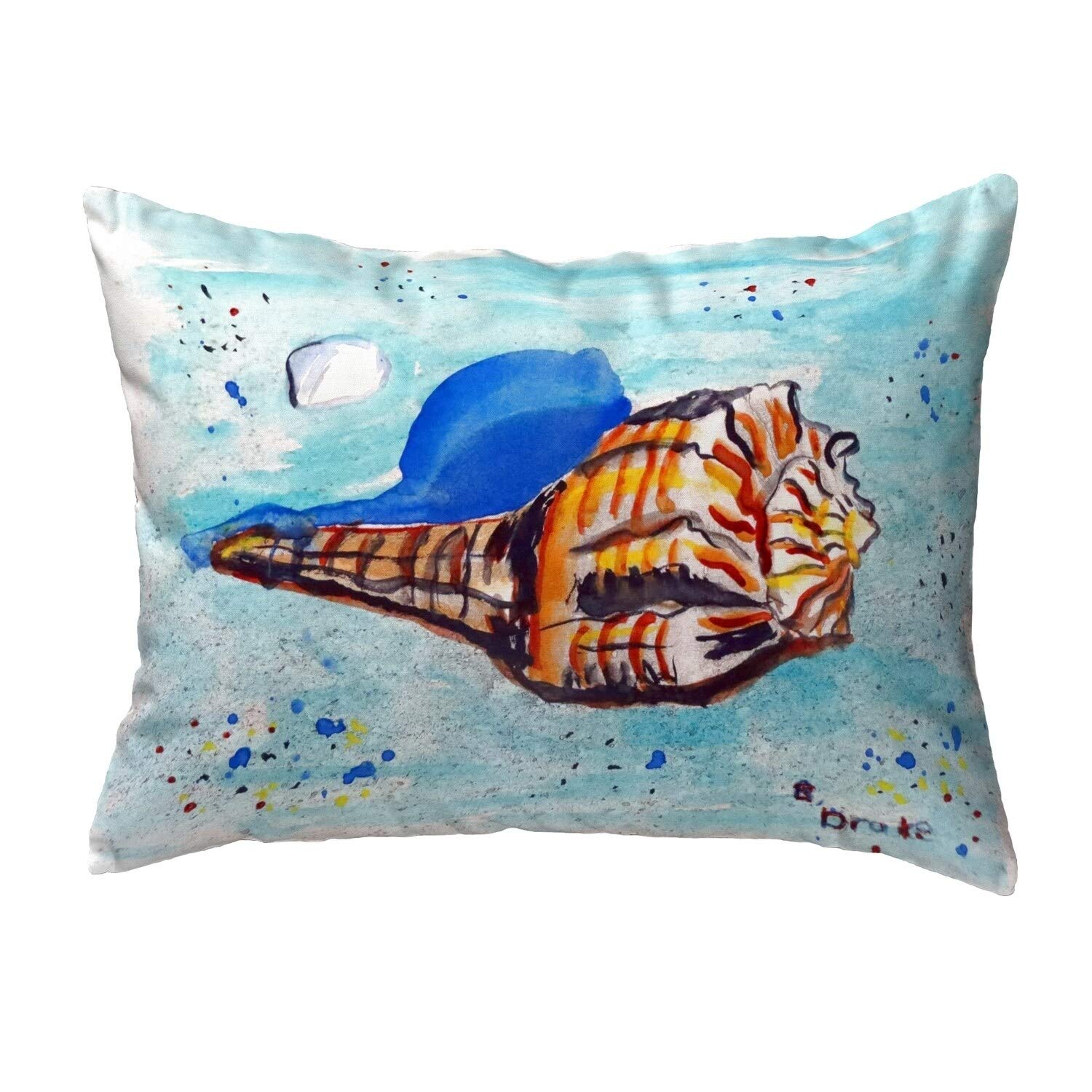 Betsy Drake KS533 Decorative Throw Pillow - 11x14 Inches, Multi-Color - Perfect for Sofa, Bed & Home Decor