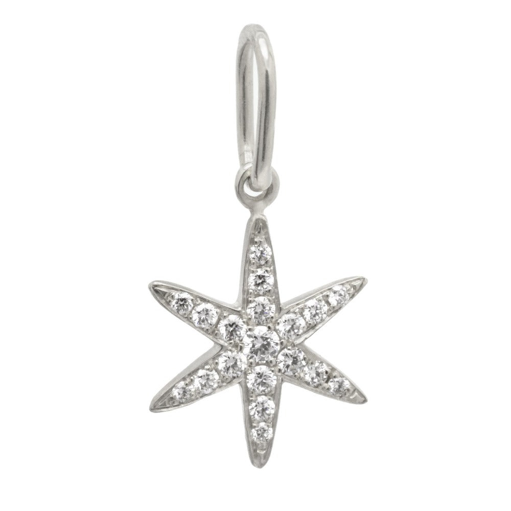 14K Gold Diamond Pave Star Charm Pendant Necklace for Women - Perfect for Valentine's Day Gifts, Anniversary & Birthday Jewelry
