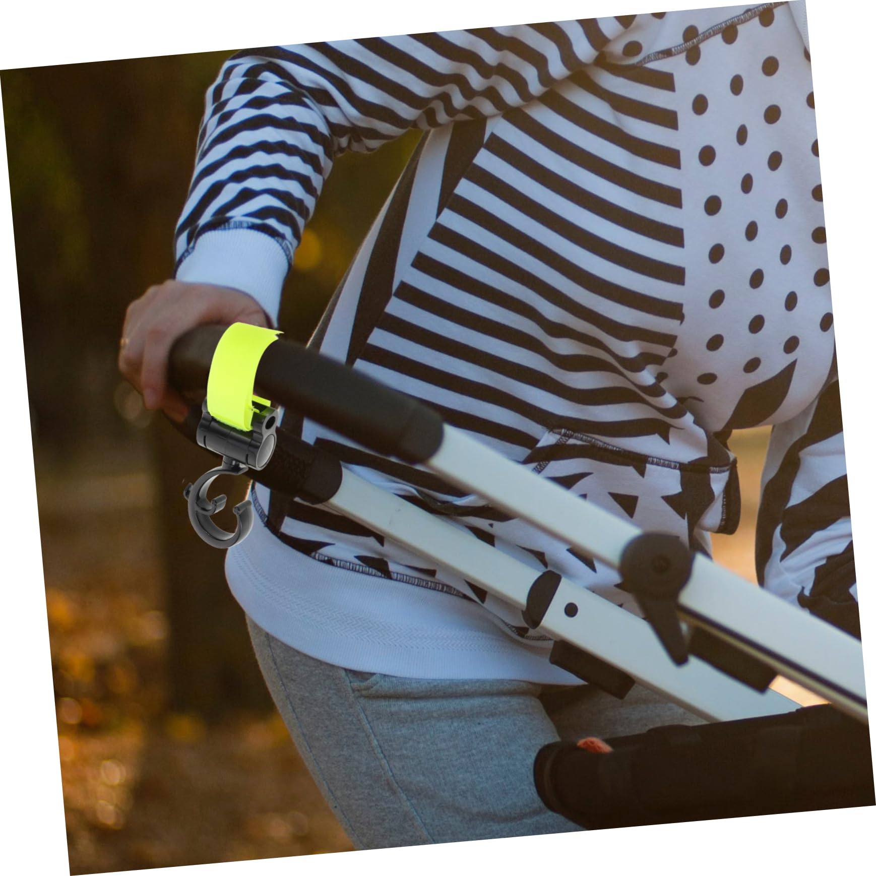 TOPPERFUN Universal Stroller Hooks for Diaper Bags, Purses & Shopping - Heavy Duty Stroller Accessories for Parents (Perfect for Grocery Shopping, Park Outings & Travel)