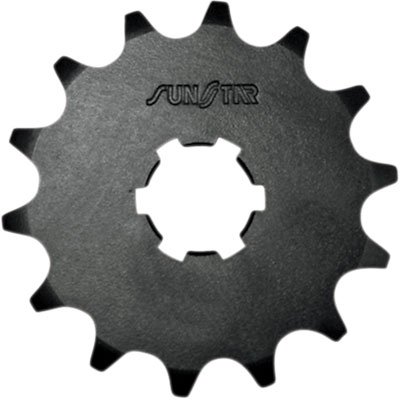 16T Front Sprocket for Yamaha YZF-R6 2006 - Black Steel Motorcycle Sprocket - Perfect for Performance Upgrades & Chain Replacement
