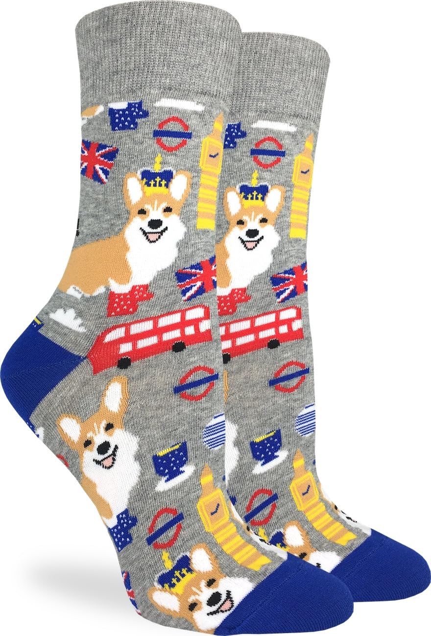 Good Luck Sock Women's Dog Socks for Adults - Fun & Comfortable Animal Print Crew Socks for Dog Lovers - Perfect Gift for Pet Owners, Casual Wear & Dog-Themed Parties