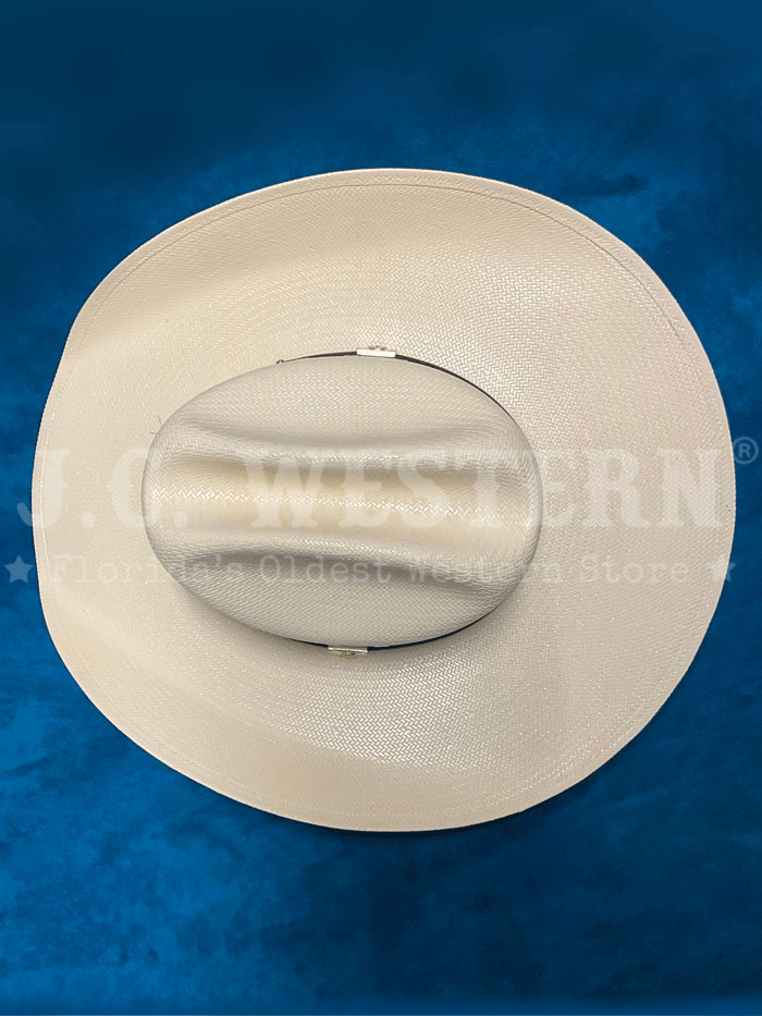 Larry Mahan MS2442ALAL 10X Alamo Straw Cowboy Hat Ivory - Western Style Hat for Men & Women - Perfect for Rodeo, Ranch Work, and Outdoor Adventures
