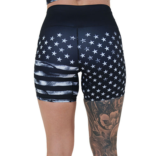 American Flag Shorts - Patriotic Stars & Stripes Athletic Shorts for Men & Women - Perfect for 4th of July, Workouts & Casual Wear