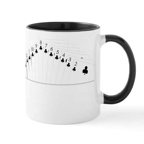 White/Black Inside - Clubs Bridge Suit Mug