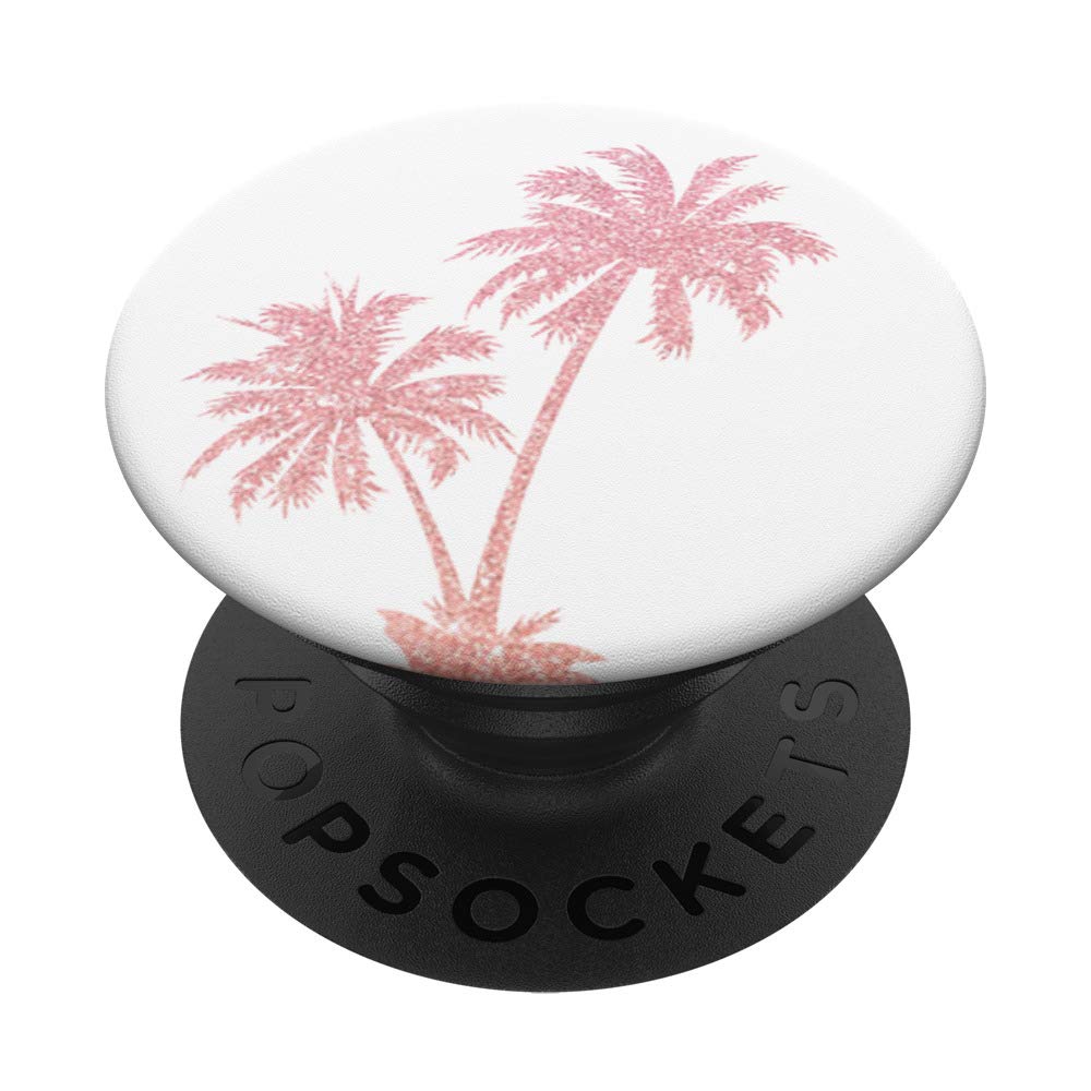 Stylish Pink Palm Tree Rose Design Pop-Up Card - Perfect for Birthdays, Anniversaries & Special Occasions