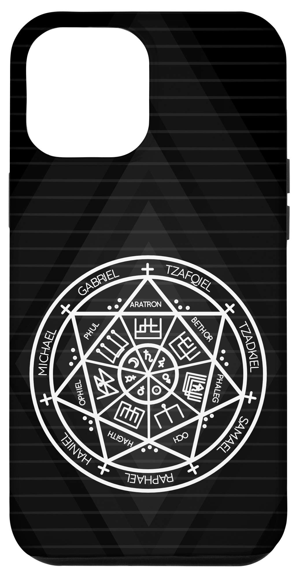 iPhone 12 Pro Max Case with 7 Archangels Design - Premium Protective Cover for Daily Use, Travel & Spiritual Protection