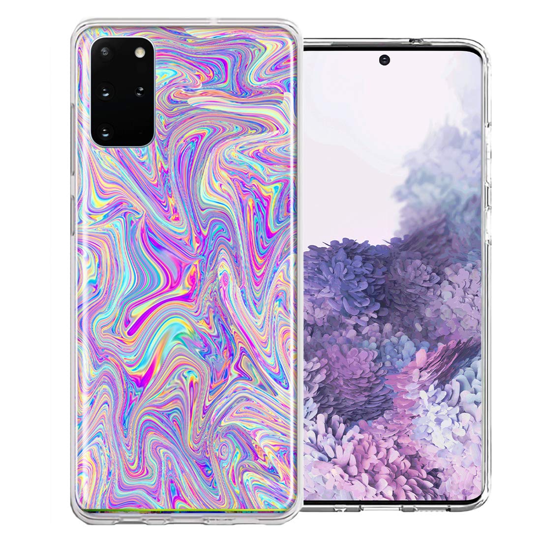 Samsung Galaxy S20 Plus Phone Case - Paint Swirl Design Double Layer Protective Cover | Shockproof & Scratch Resistant for Daily Use, Travel & Outdoor Activities